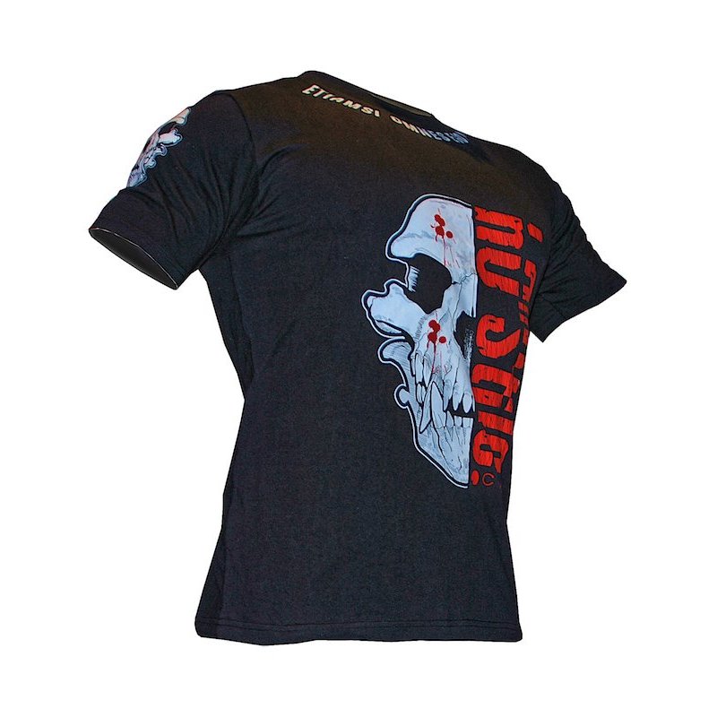 T-shirt Pit bull skull